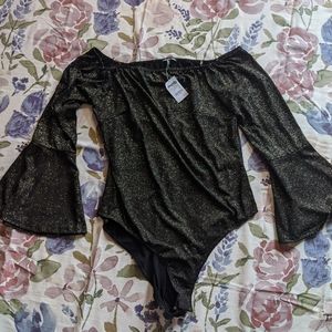 NWT Charlotte Russe plus off shoulder bodysuit